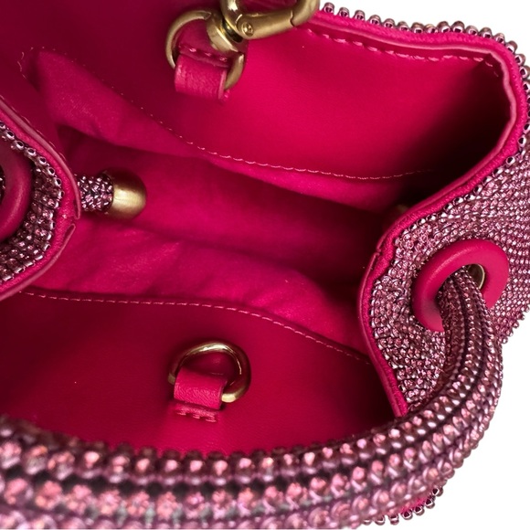Cult Gaia Solene Mini Crystal Top Handle Bag in Rose Pink - Picture 8 of 13